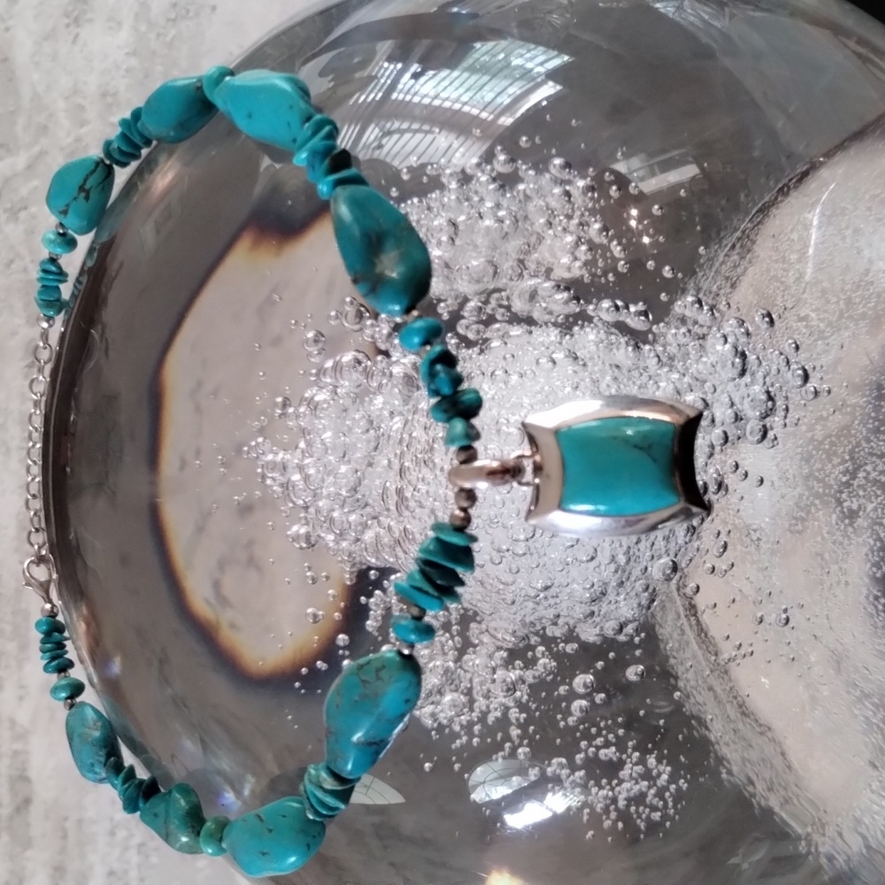 Barse chunky turquoise necklace
